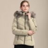 Women's Padded Jacket with Fur Hood