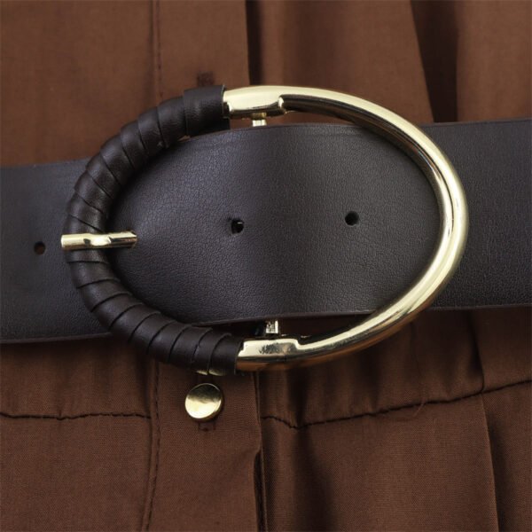 02618137-091f-4e00-a352-d44a7c4b0198 Women,s Belt Midi Skirt Dress