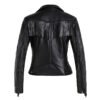 Women's Slim Fit Tassel Detail PU Leather Biker Jacket