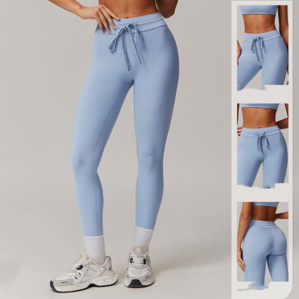 Women's High Waist Jinammonia Cloud Fabric Trousers (4  Colors)