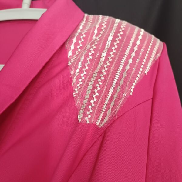 0dcf80b0-533e-42bd-9162-9240f7112bd3 Women,s Red Suit High Waist Dress