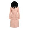 women's removable fur hood puffer coat
