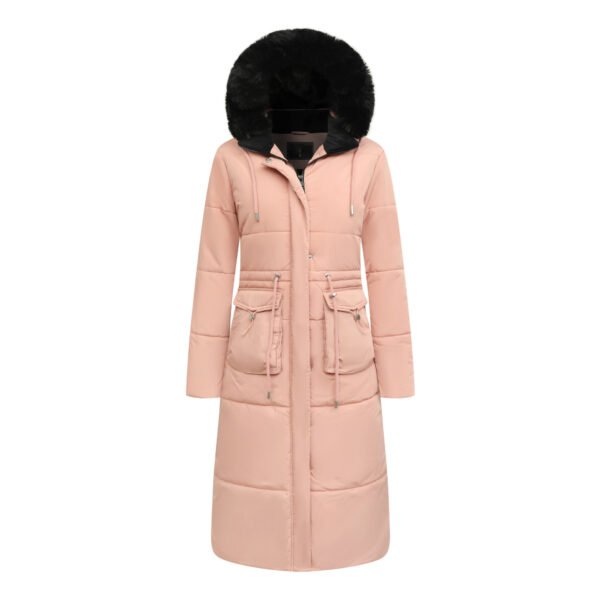 women's removable fur hood puffer coat