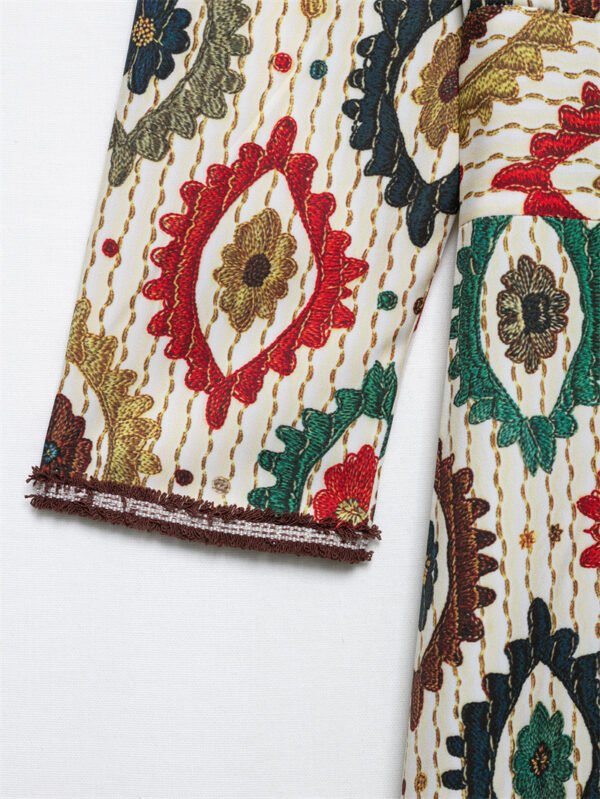 0fc02ccd-c097-481b-a47f-48c381631b5d Women,s Elegance Retro  Printed Dress