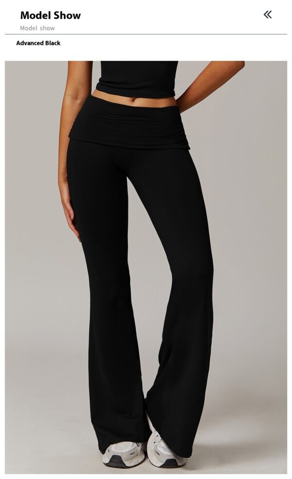 Women's Fold High Waist Bell-Bottom Pants (5 Colors)