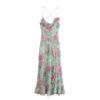 European And American Style Flower Print Underwear Style Dress