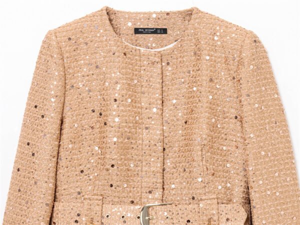 Belted Embellished Jacket