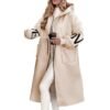 Women's Long Black Hooded Coat (8 Color)