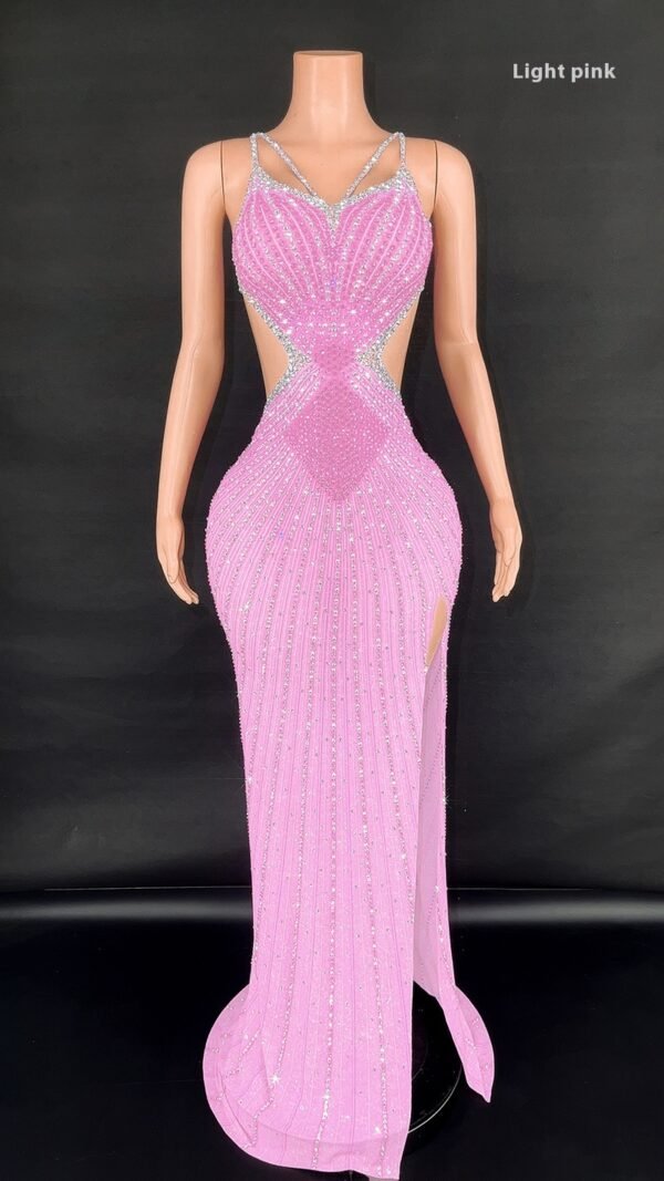 12e1f193-dd9f-4fa2-b581-6beb3e2de863_trans Women,s Sling Super Shiny Light Diamond Sleeveless Dress