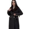 Women's Ponte de Roma Coat with Fur Collar