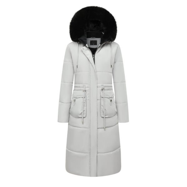 women's removable fur hood puffer coat