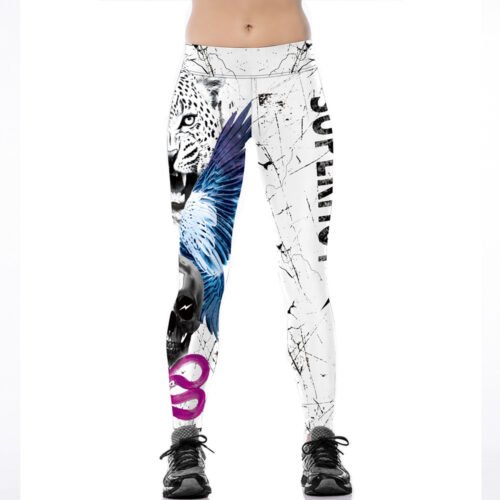 Women's Polyester Tiger Printed Leggings