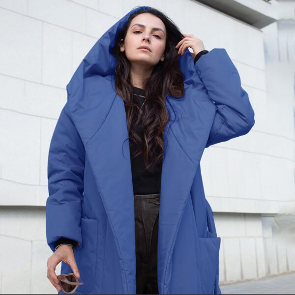 Women's Padded Ruff Collar Coat
