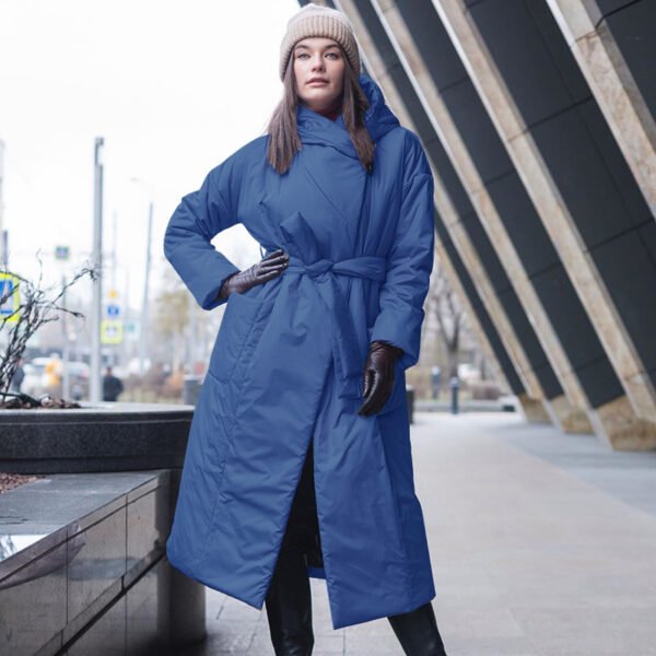 Women's Padded Ruff Collar Coat