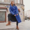 Women's Padded Ruff Collar Coat
