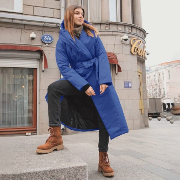 Women's Padded Ruff Collar Coat