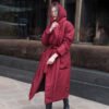 Women's Padded Ruff Collar Coat