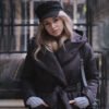 Women's Padded Ruff Collar Coat