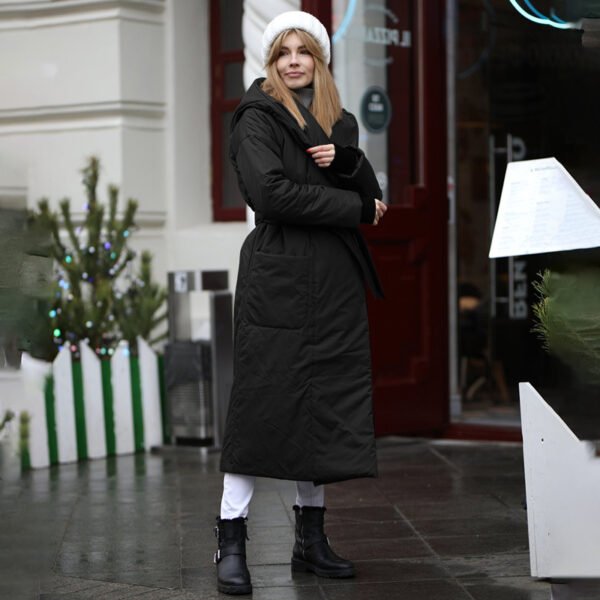 Women's Padded Ruff Collar Coat