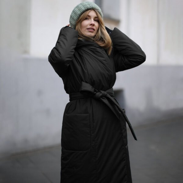 Women's Padded Ruff Collar Coat