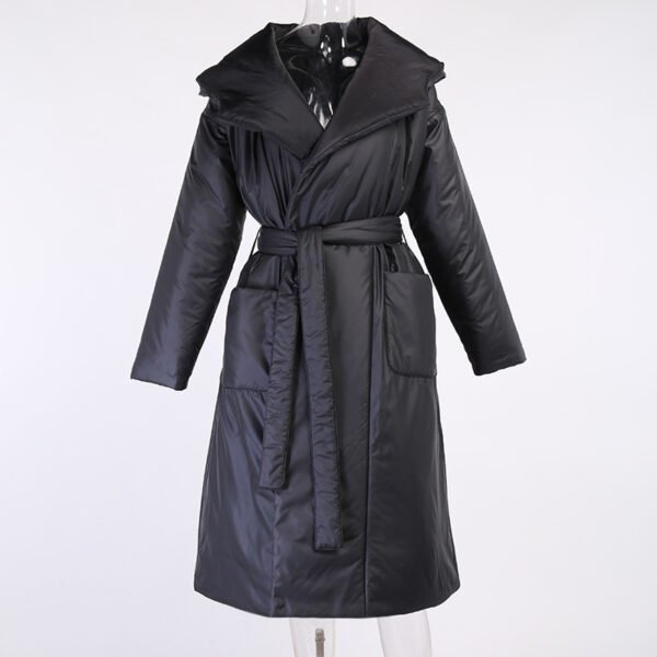 Women's Padded Ruff Collar Coat