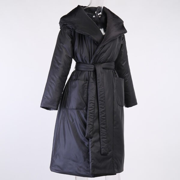 Women's Padded Ruff Collar Coat