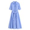 Design Sense Women's Clothing Slim Slimming Poplin Dress