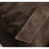 Teenagers Loose Fit Hooded PU Leather Cardigan Jacket
