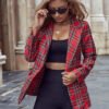 Women's Plaid Blazer