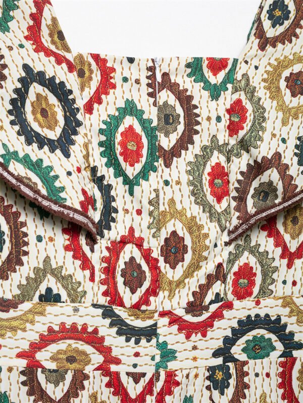 1aa71199-daea-4391-a4ce-005d47a46f6c Women,s Elegance Retro  Printed Dress