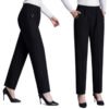 Women's High Waist Straight-Leg Pants (2 Colors)