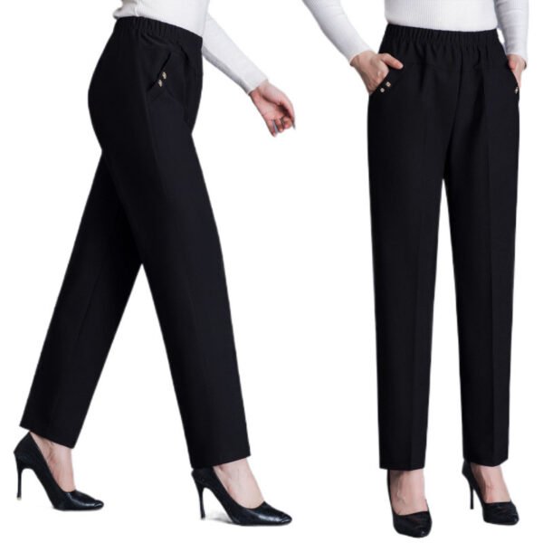Women's High Waist Straight-Leg Pants (2 Colors)
