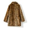women's faux fur leopard coat