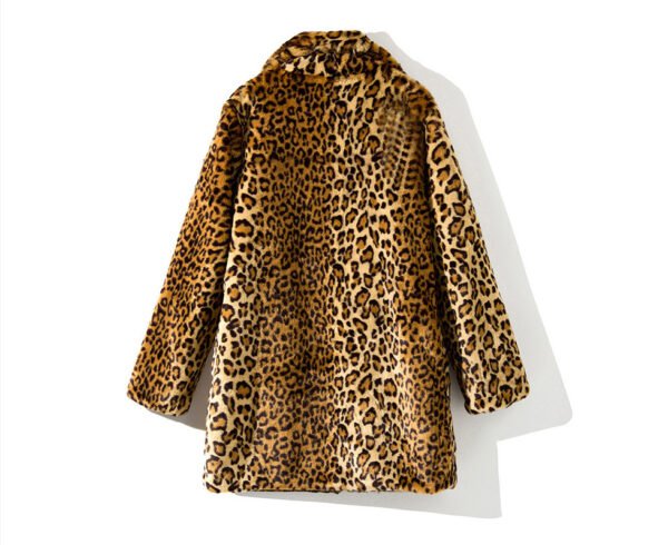 women's faux fur leopard coat