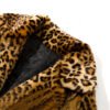 women's faux fur leopard coat