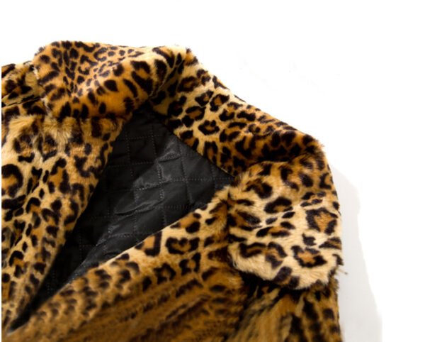 women's faux fur leopard coat