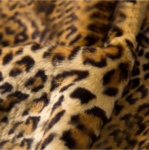 women's faux fur leopard coat