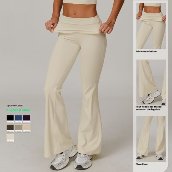 Women's Casual Folding High Waist Yoga Pants (7 Colors)