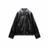 Women's Loose Fit Lapel Collar Regular Jacket