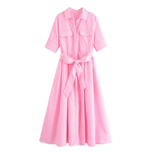 Design Sense Women's Clothing Slim Slimming Poplin Dress