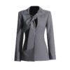 Women's Lace-Up Polyester Blazer