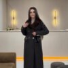 Women's Ponte de Roma Coat with Fur Collar