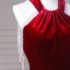 Velvet Fish Tail Cocktail Dress Bridal Engagement