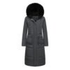 women's removable fur hood puffer coat