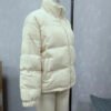 Ladies Loose Corduroy Puffer Jacket with Pockets