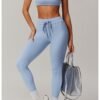 Women's High Waist Jinammonia Cloud Fabric Trousers (4  Colors)