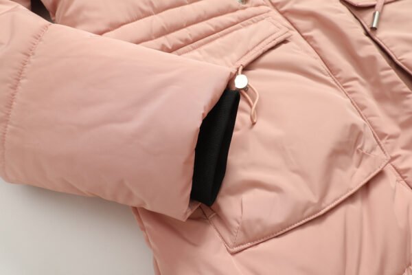 women's removable fur hood puffer coat