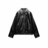 Women's Loose Fit Lapel Collar Regular Jacket