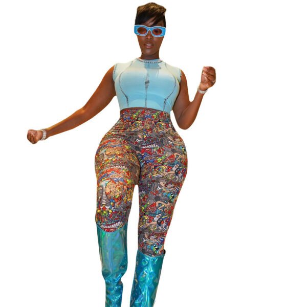 Women's Casual Milk Silk Printed Leggings (5 color or 5 style)
