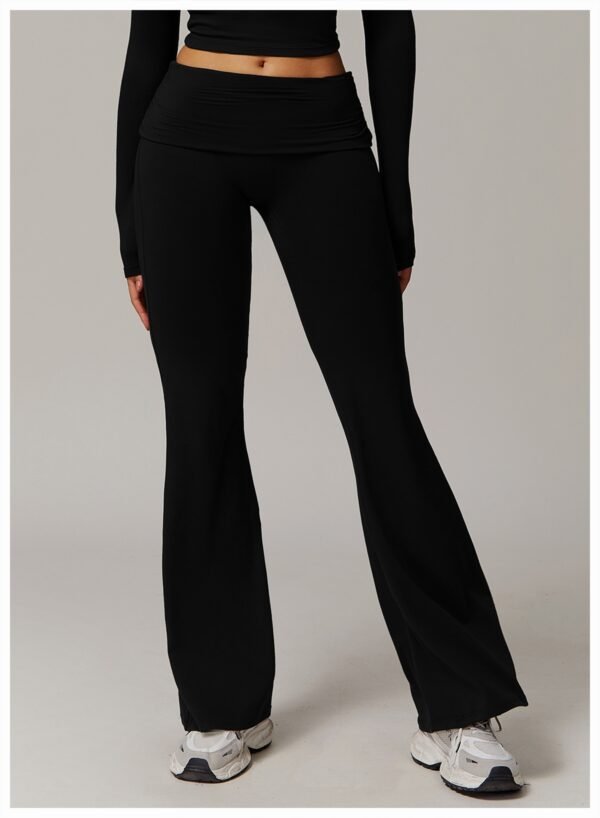 Women's Fold High Waist Bell-Bottom Pants (5 Colors)